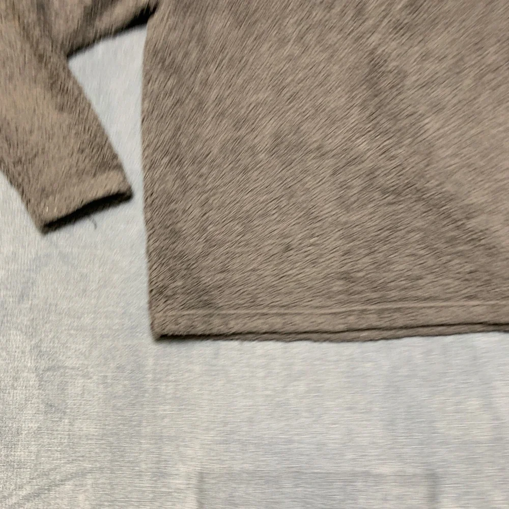 Patagonia Los Gatos Fleece Jacket Unisex Kids L 12 Gray Logo 1/4 Zip Mock Neck